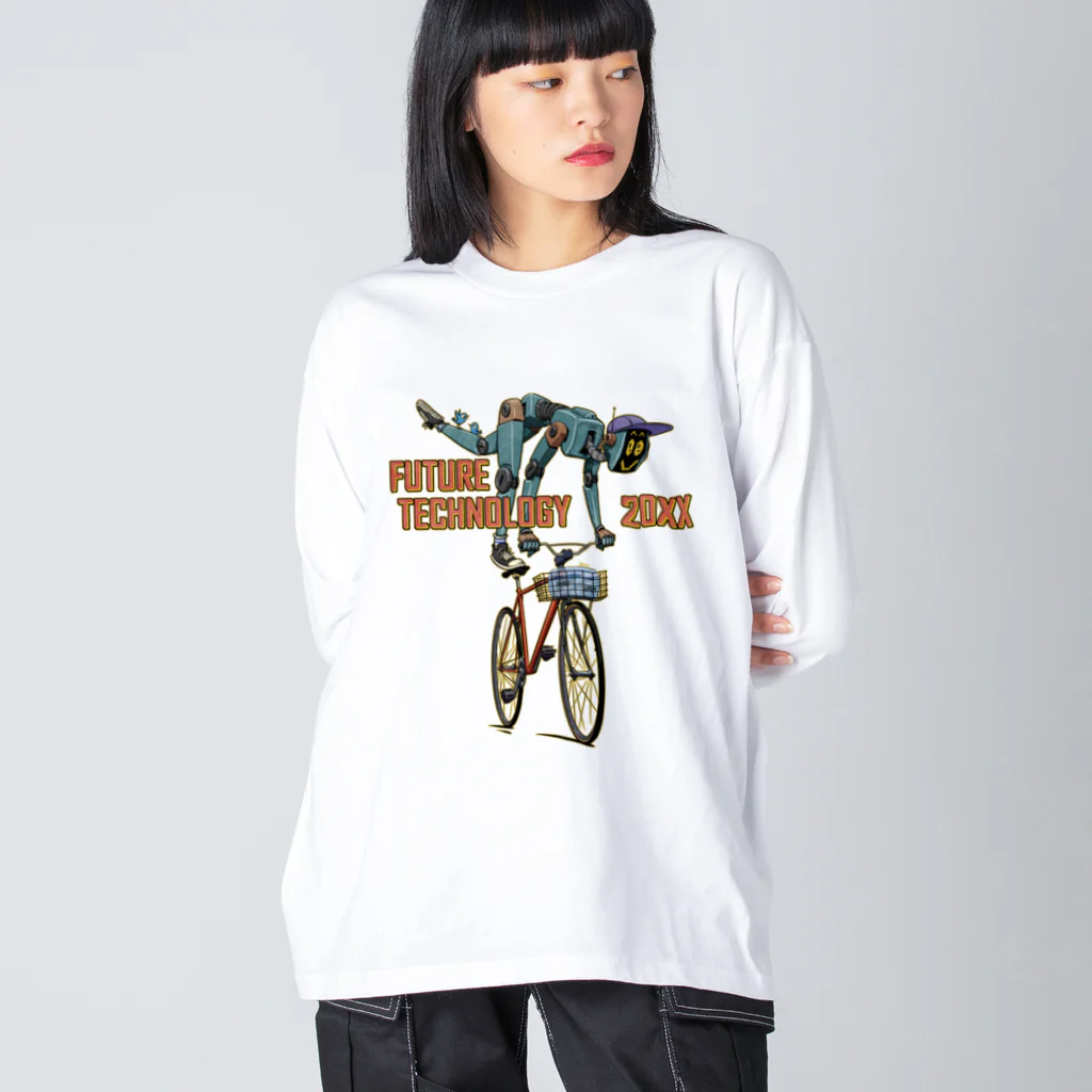 nidan-illustrationの"FUTURE TECHNOLOGY 20XX" ビッグシルエットロングスリーブTシャツ