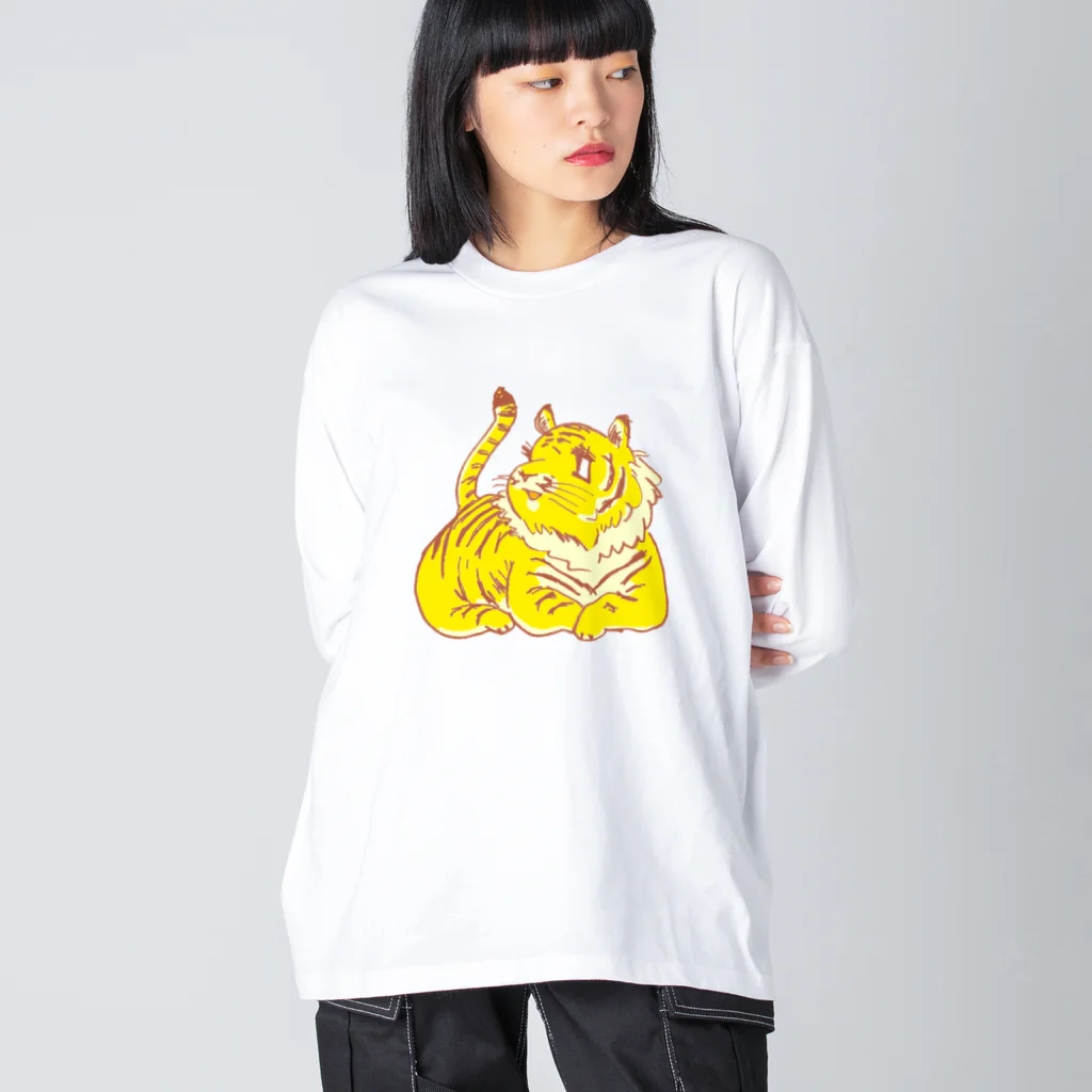 うさぎちゃんアイランドのトラちゃん ビッグシルエットロングスリーブTシャツ