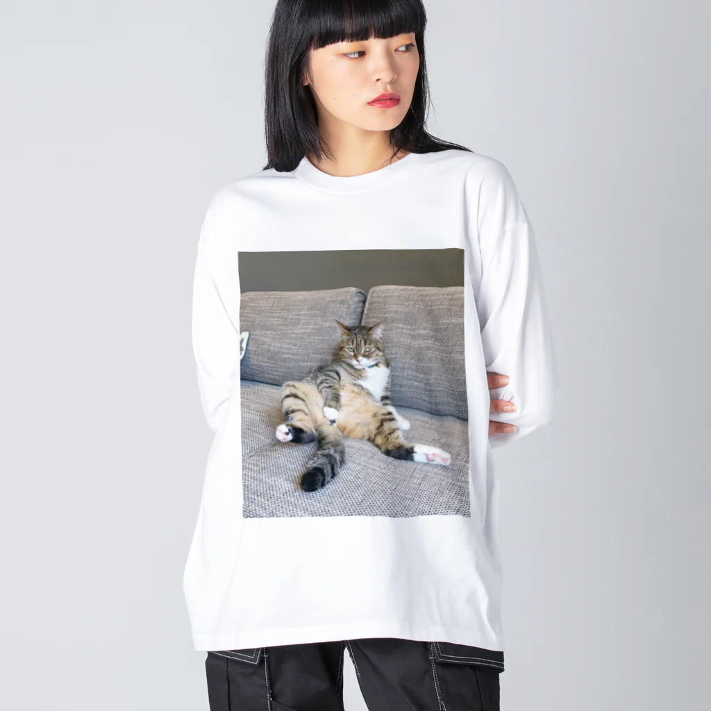 ぐるぐるにゃーにゃのぶどう先輩 Big Long Sleeve T-Shirt