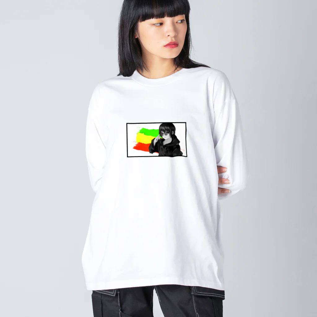 R_HVのあ ビッグシルエットロングスリーブTシャツ