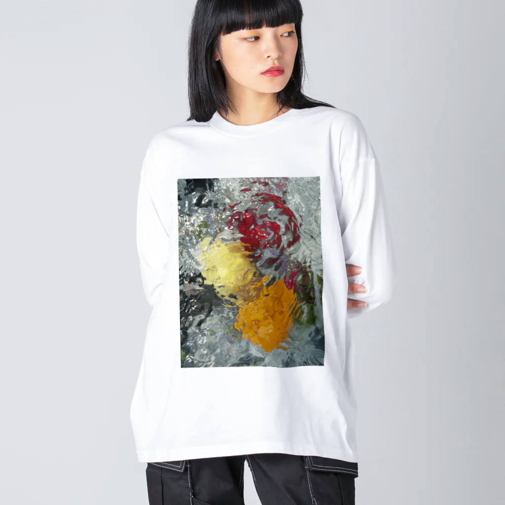 IKIMONOのInto the ocean #4 ビッグシルエットロングスリーブTシャツ