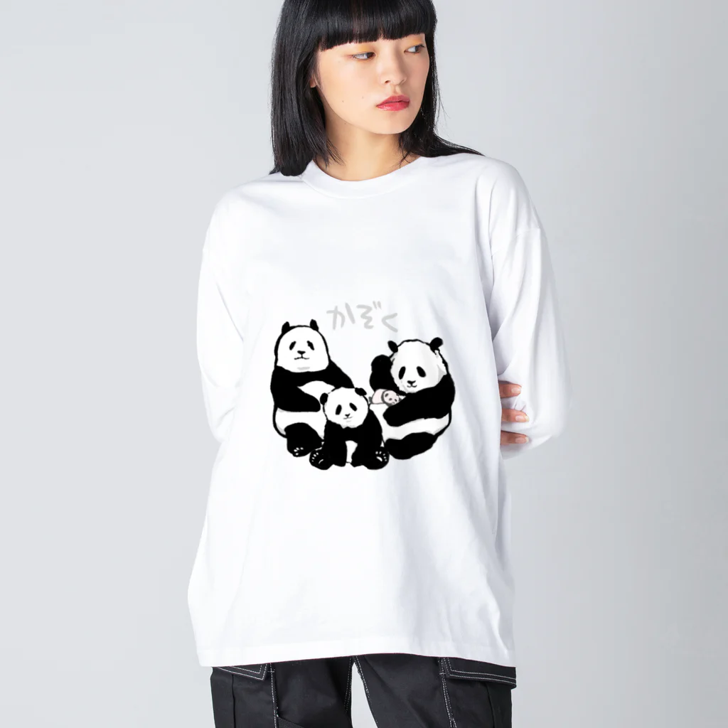 panda to kageのかぞく ビッグシルエットロングスリーブTシャツ