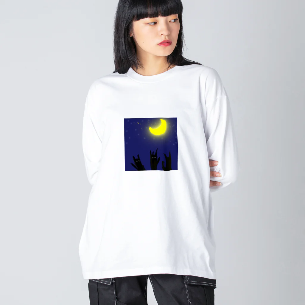 ミティミティーのホラーキャッツナイト Big Long Sleeve T-Shirt