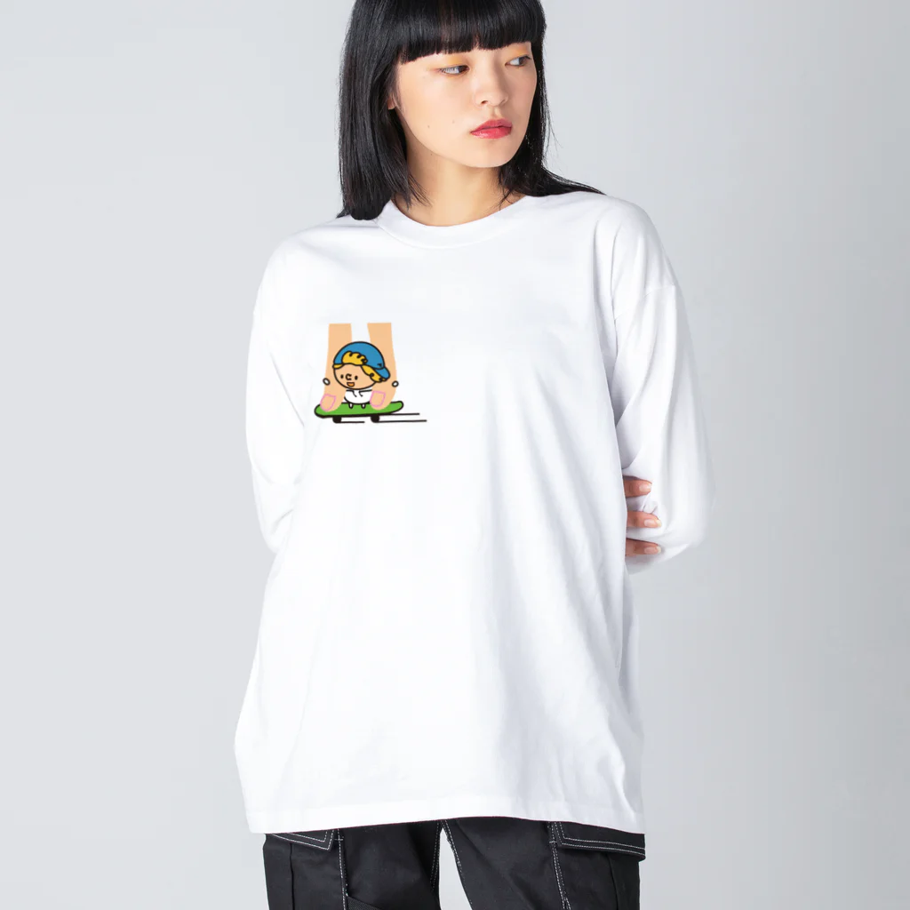 つぶっちーズのスケボーつぶっちと人。 Big Long Sleeve T-Shirt