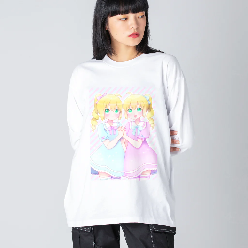 かわいいもののおみせ　いそぎんちゃくの双子ちゃん Big Long Sleeve T-Shirt