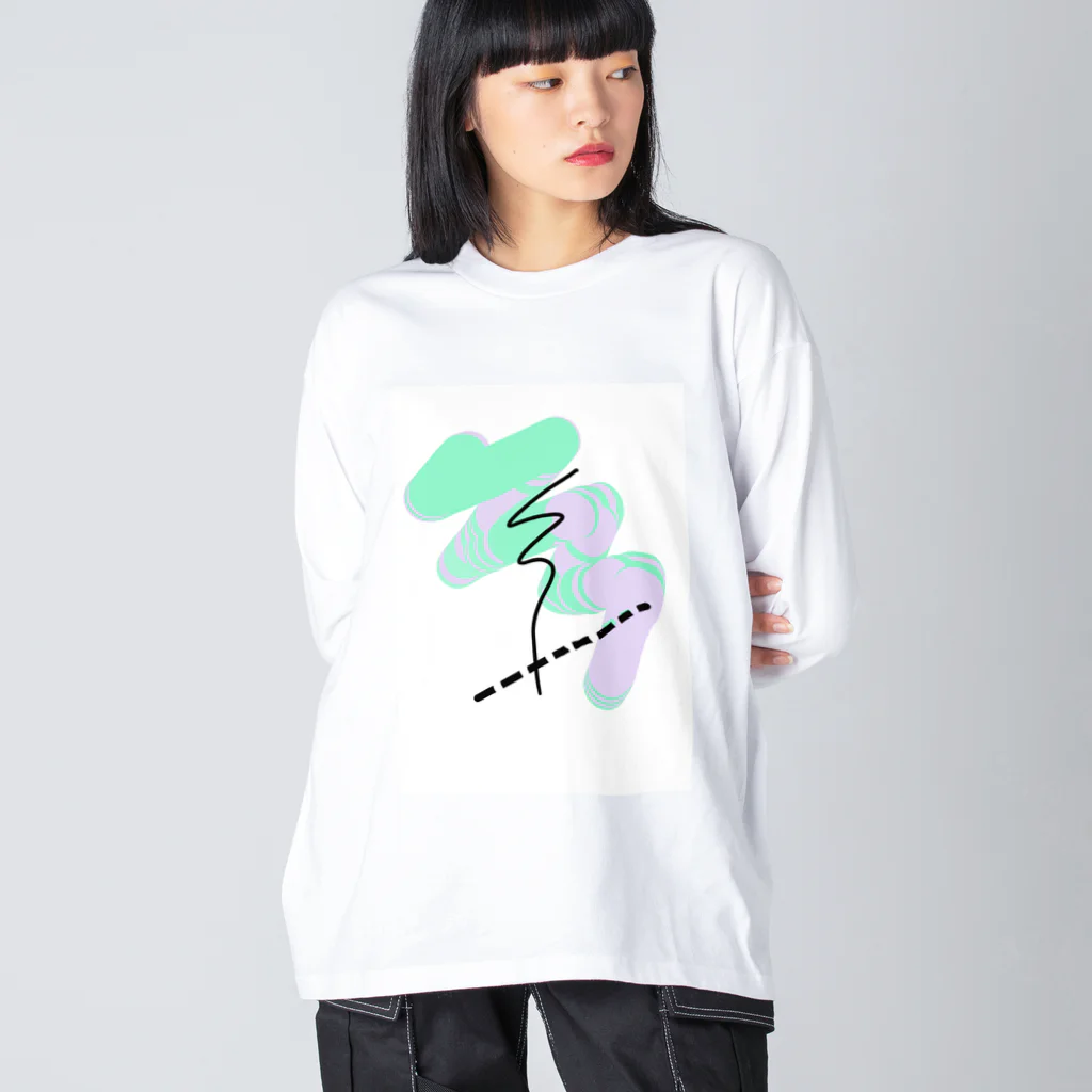 ゾンビキニのどしゅう ビッグシルエットロングスリーブTシャツ