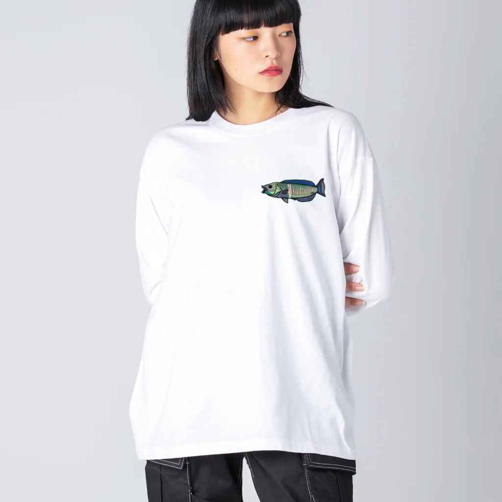 snaggedgorillaのシロタスキベラ Big Long Sleeve T-Shirt