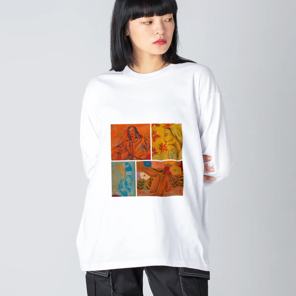 カーソル合わせてのOchre Big Long Sleeve T-Shirt