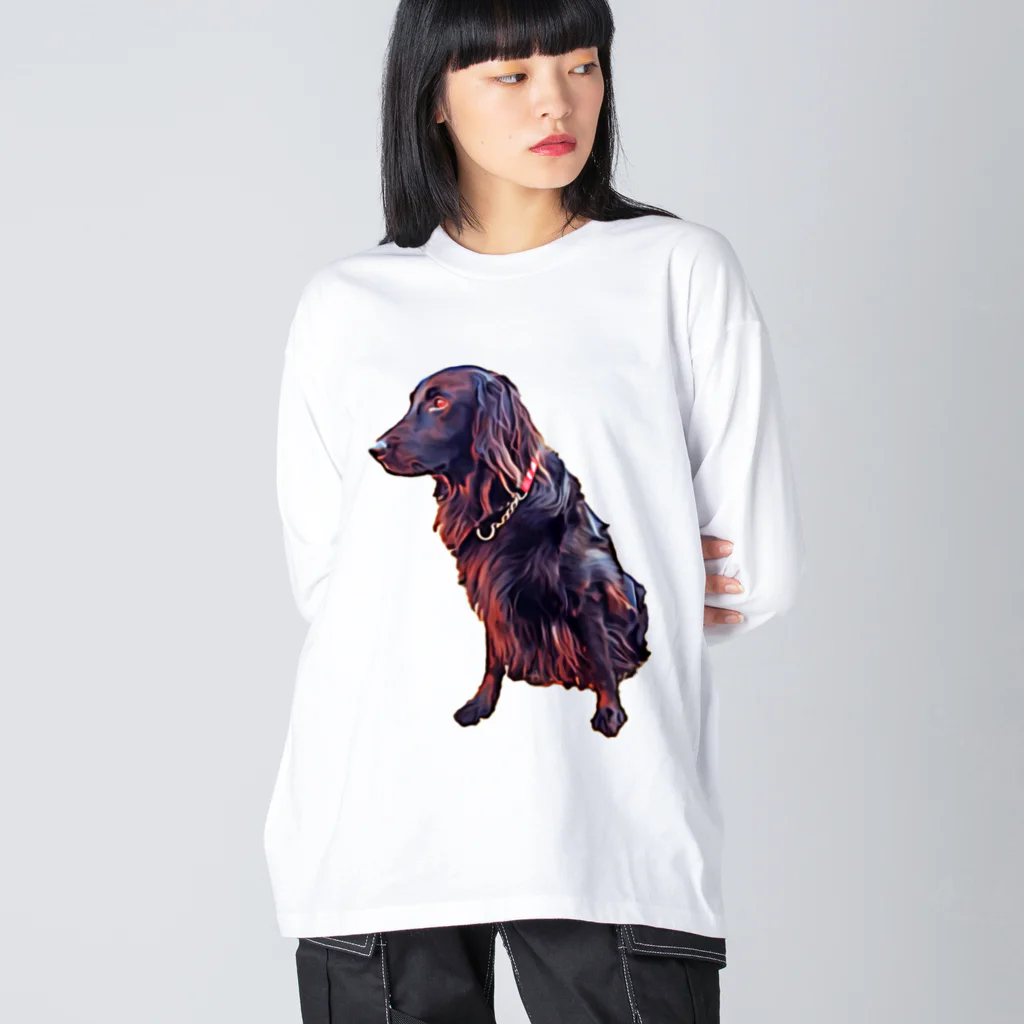 flatcoatedretrieverのflatcoated retriever Big Long Sleeve T-Shirt