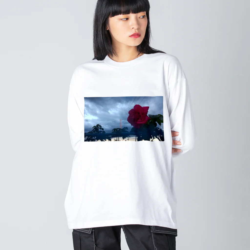 halo arts (はろあーつ)🌈中村大当たり🎯の曇り空に咲く Big Long Sleeve T-Shirt