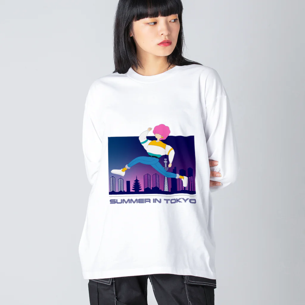 SUMMERのSUMMER IN TOKYO Night ver ビッグシルエットロングスリーブTシャツ