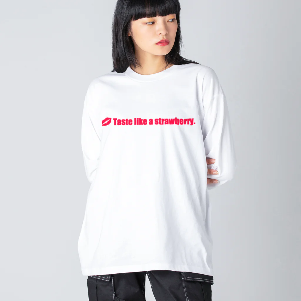 KickassのTaste like a strawberry. ビッグシルエットロングスリーブTシャツ