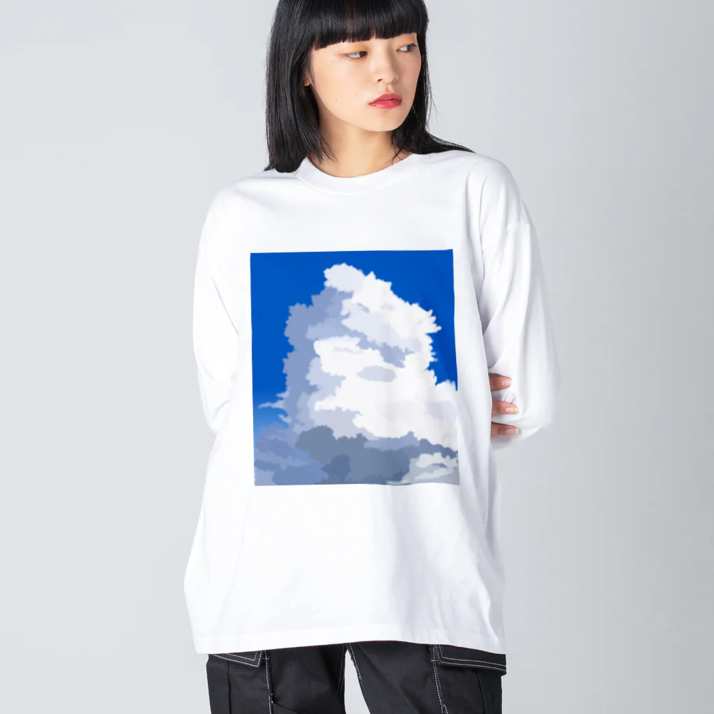 satoharuのもくもく積乱雲 ビッグシルエットロングスリーブTシャツ