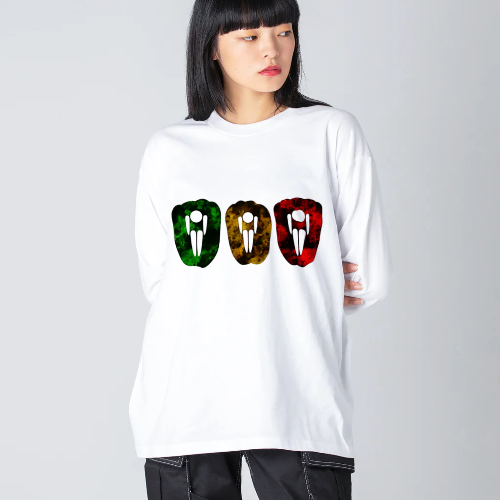 yummeeのHuman in the Piman ビッグシルエットロングスリーブTシャツ