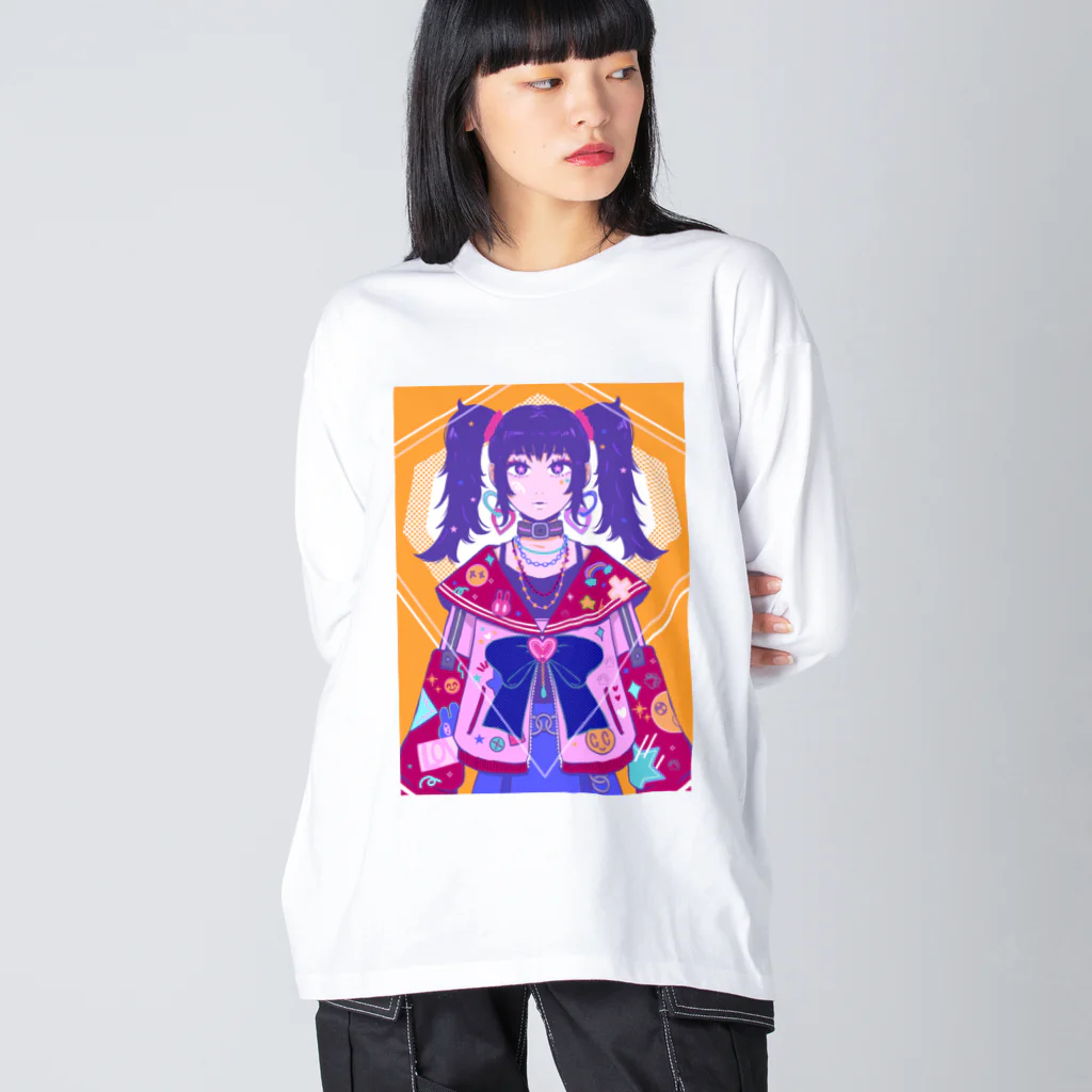 panda to kageのデコ娘 Big Long Sleeve T-Shirt