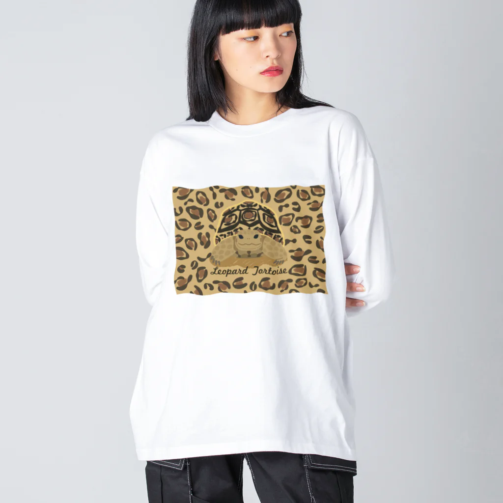 はやしりえのヒョウ柄ヒョウモンガメさん Big Long Sleeve T-Shirt