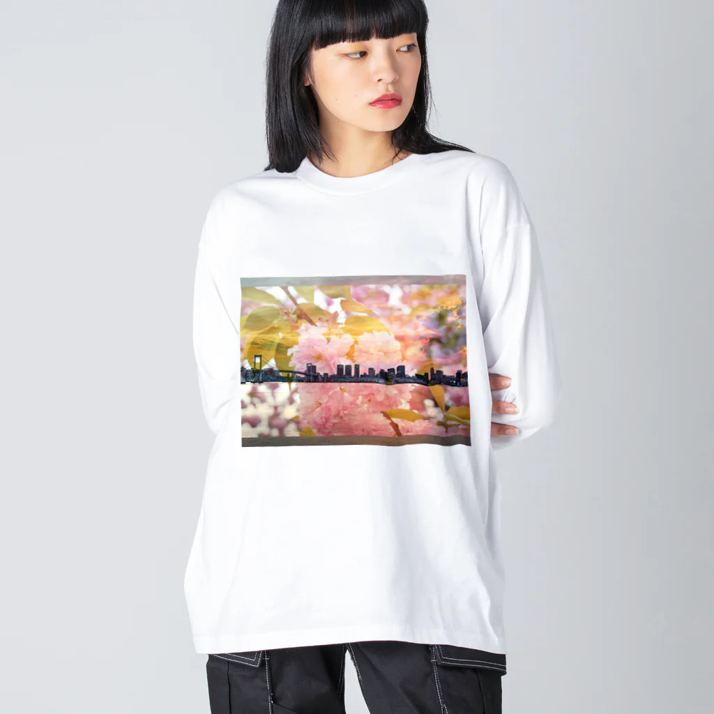 yukepanshopの東京シンボル ビッグシルエットロングスリーブTシャツ