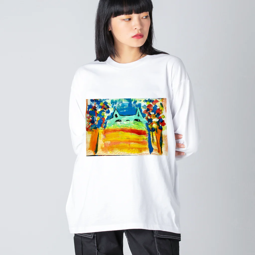 ▲ゆっこ(岩手産のスカイツリー )▲の猫farm Big Long Sleeve T-Shirt