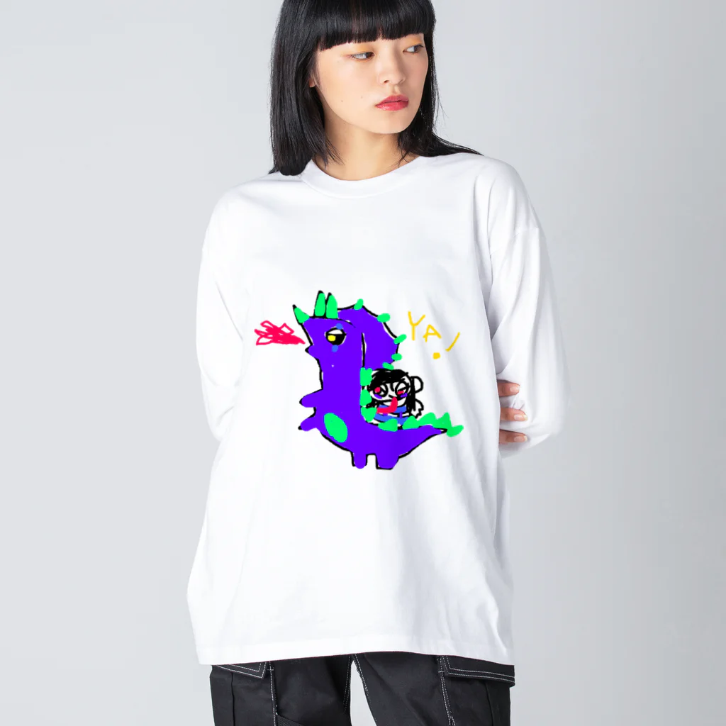 支配者様に投げ銭ショッッップの怪獣デアール Big Long Sleeve T-Shirt