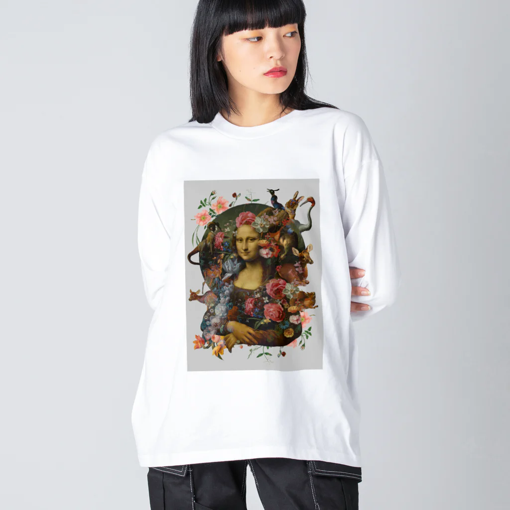 カズシフジイのモナリザコラージュ4 Big Long Sleeve T-Shirt