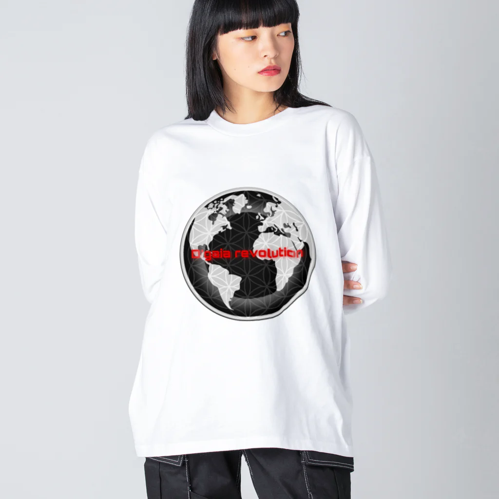 Aimurist のD’gaia revolution 円 ビッグシルエットロングスリーブTシャツ