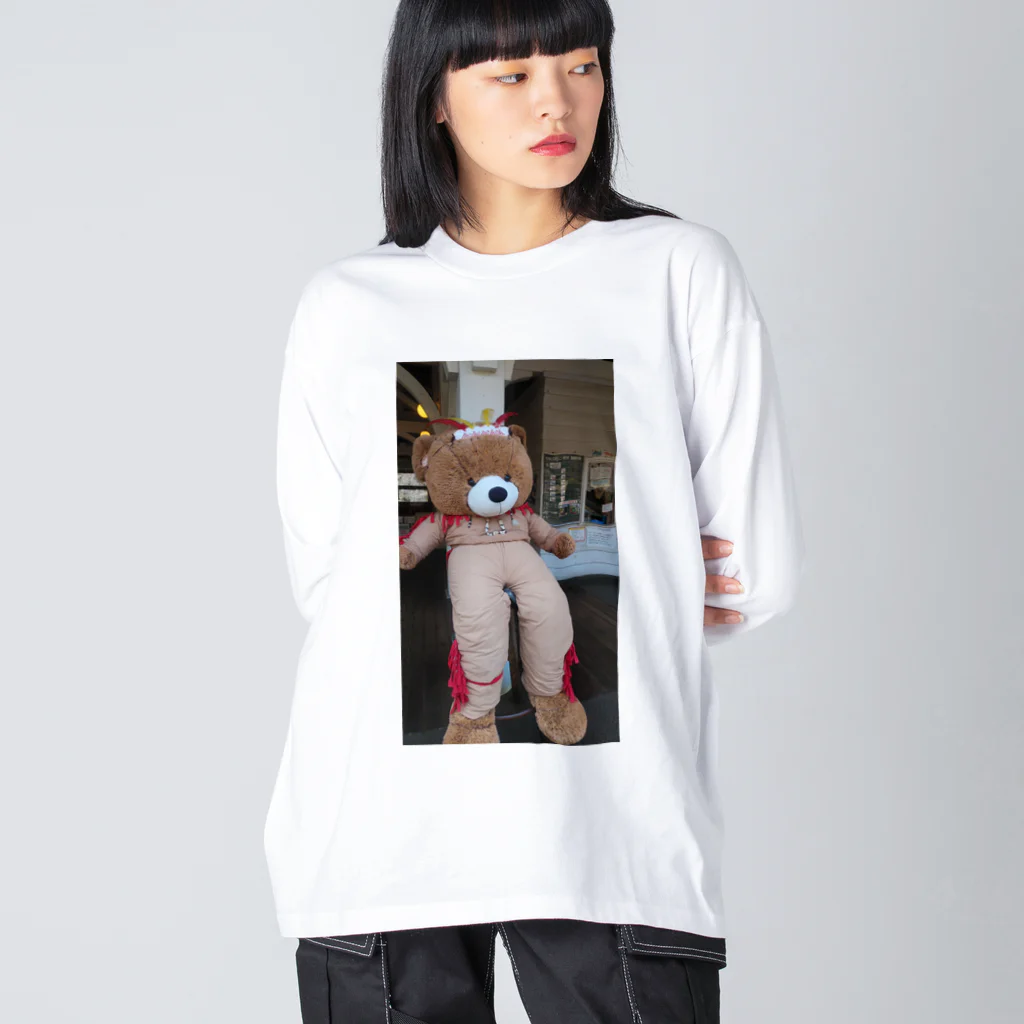 レトロんのとうしん長いくま Big Long Sleeve T-Shirt