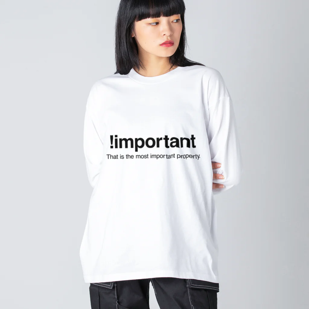 もりてつの!important ビッグシルエットロングスリーブTシャツ