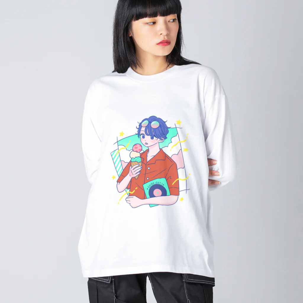 kimiのおでかけ Big Long Sleeve T-Shirt