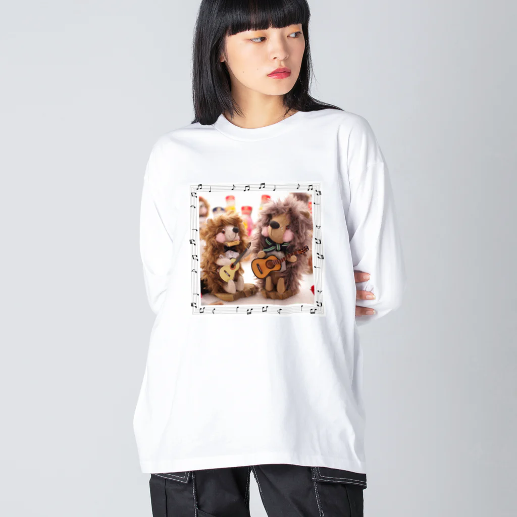 prickle◆printed◆shopのプリックル楽団【ギター】 ビッグシルエットロングスリーブTシャツ