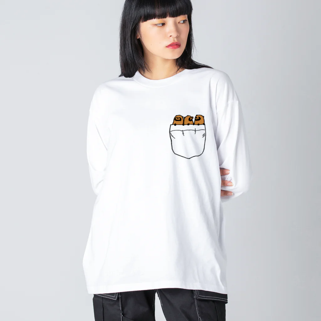 けわいのポケたぬ Big Long Sleeve T-Shirt