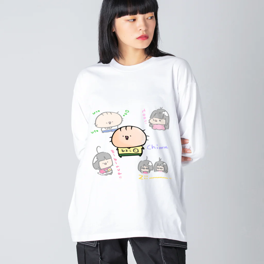 はーちゃん商店のちむ (わいわい) Big Long Sleeve T-Shirt