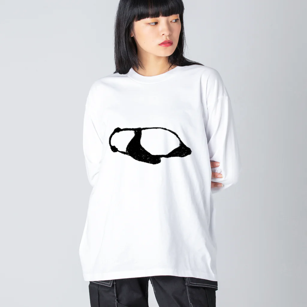 hichikoの赤ちゃんパンダ　横 Big Long Sleeve T-Shirt