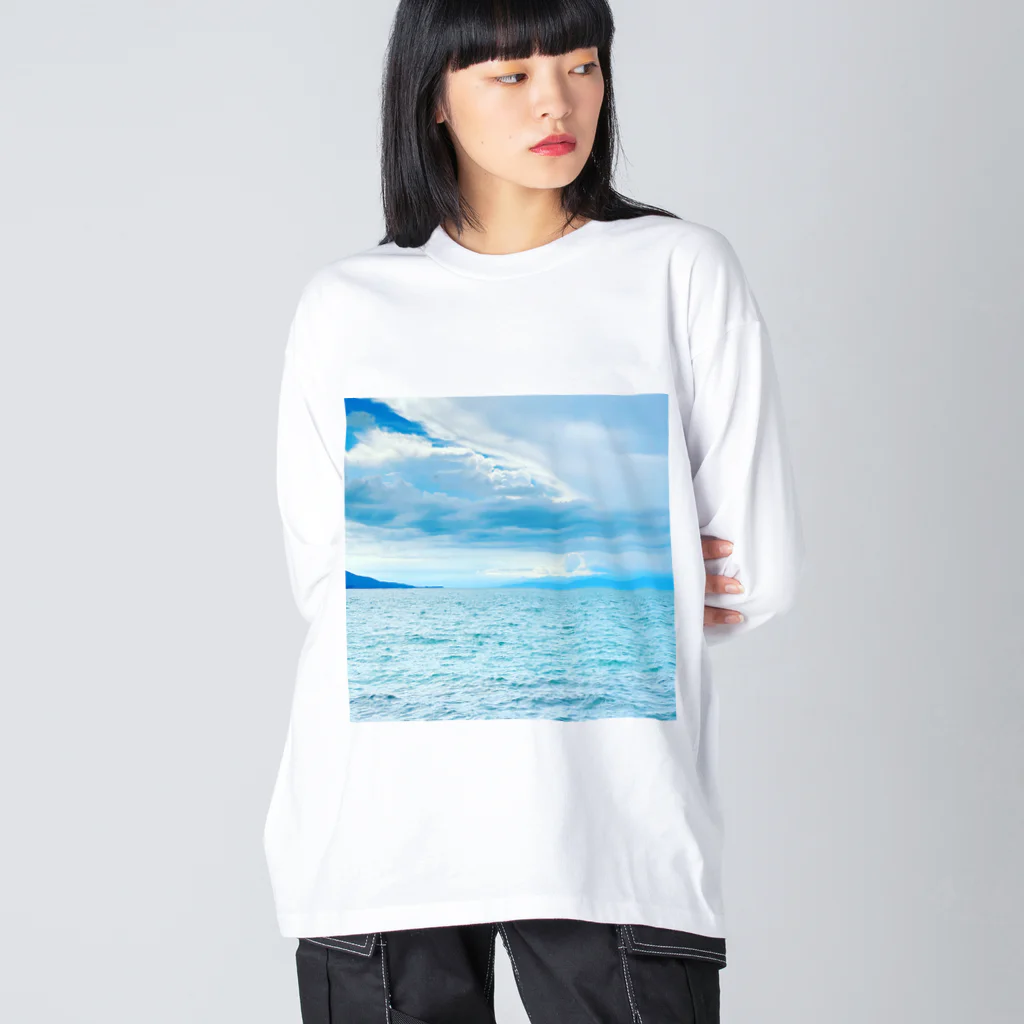 お花屋のSKYアイテム Big Long Sleeve T-Shirt