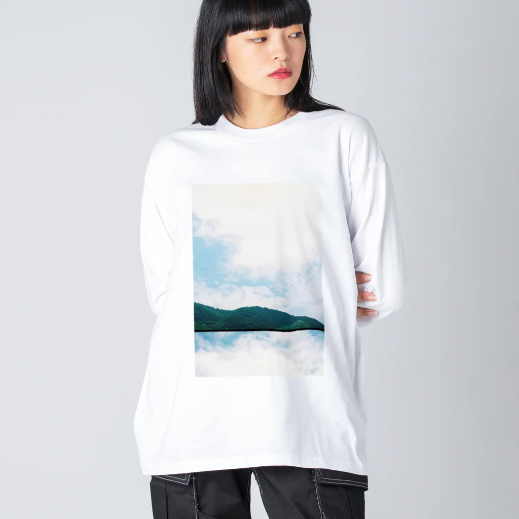 idmのずれた空 ビッグシルエットロングスリーブTシャツ