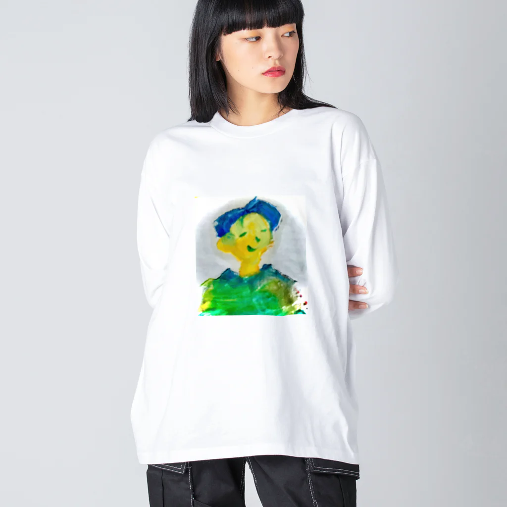 あるサメのお店の青い兄さーん！ Big Long Sleeve T-Shirt