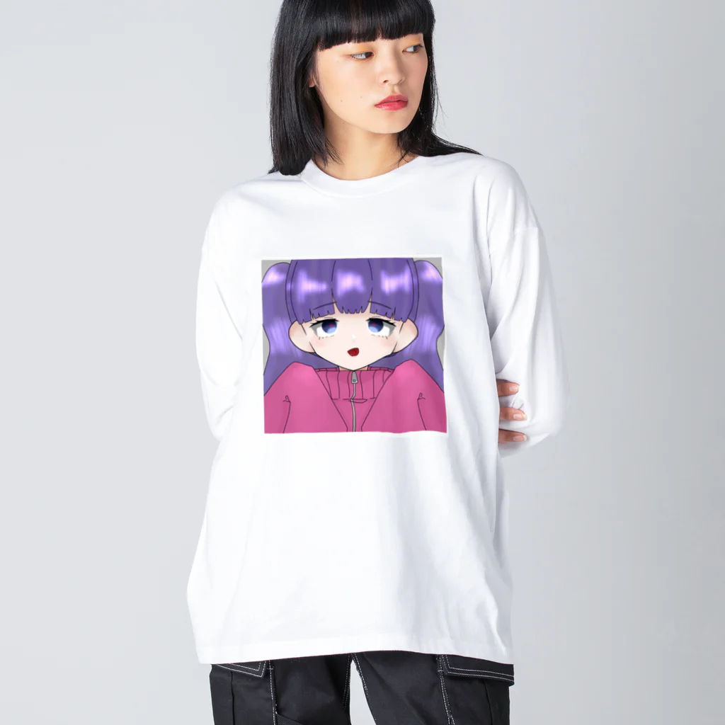 おむらいすのむりちゃん ビッグシルエットロングスリーブTシャツ