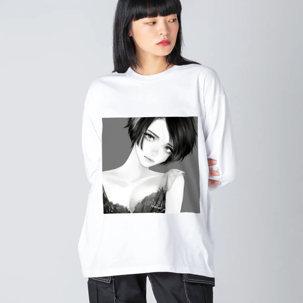 dahlia shop SUZURIのUntitled 3 Big Long Sleeve T-Shirt