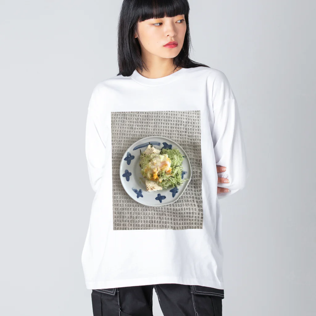 やめてステファニーのeat alone ビッグシルエットロングスリーブTシャツ