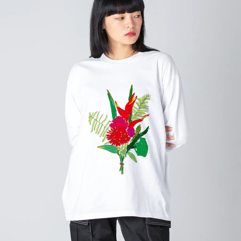 SUNRISE SOUNDの花束を ビッグシルエットロングスリーブTシャツ