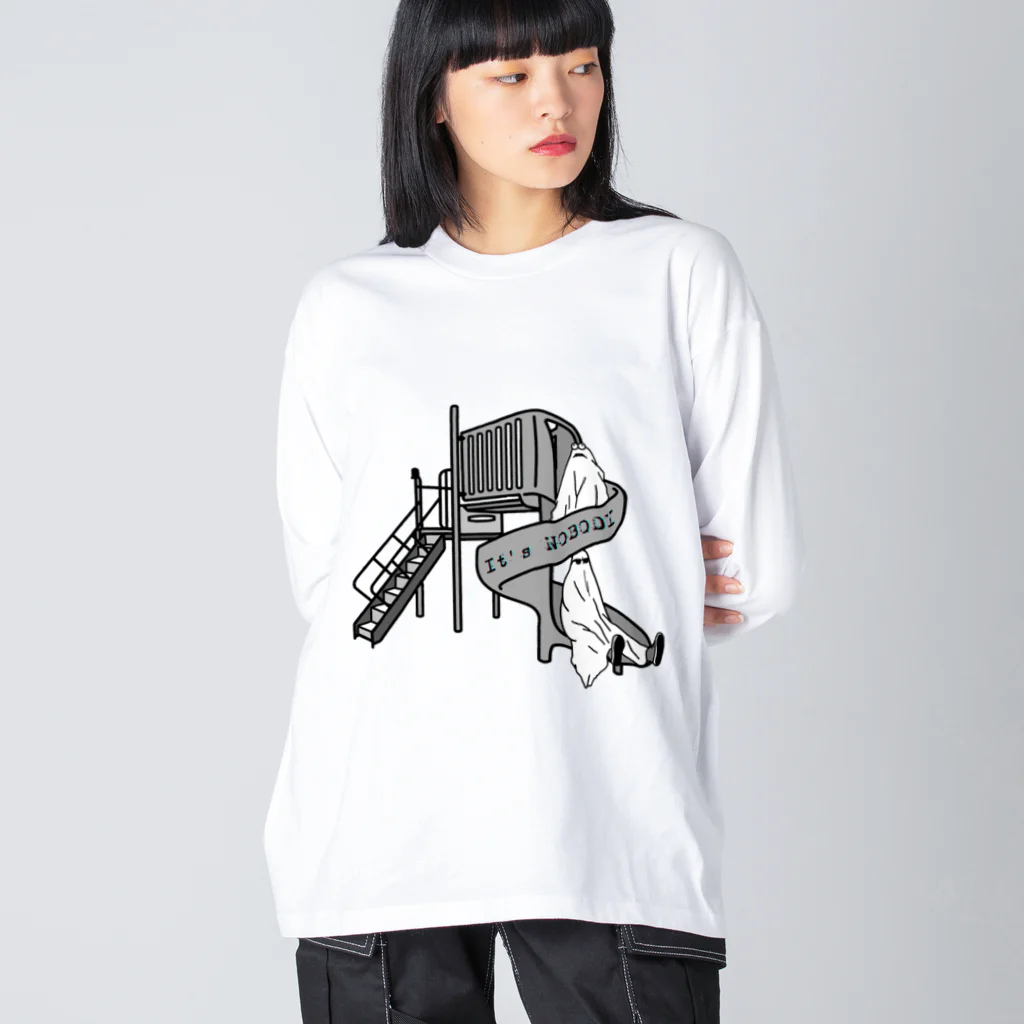 シロクマ商店のNOBODY-すべりだい Big Long Sleeve T-Shirt