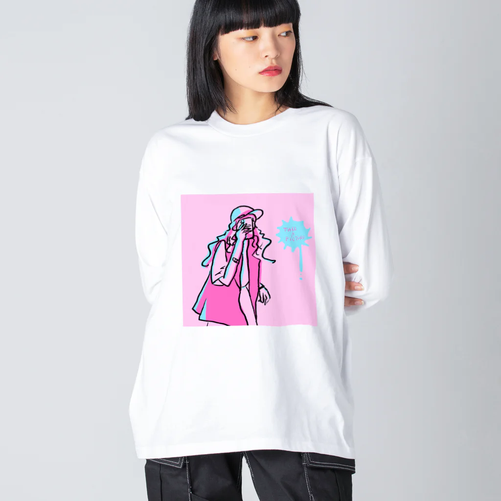 タビビトのていくあぴくちゃ Big Long Sleeve T-Shirt