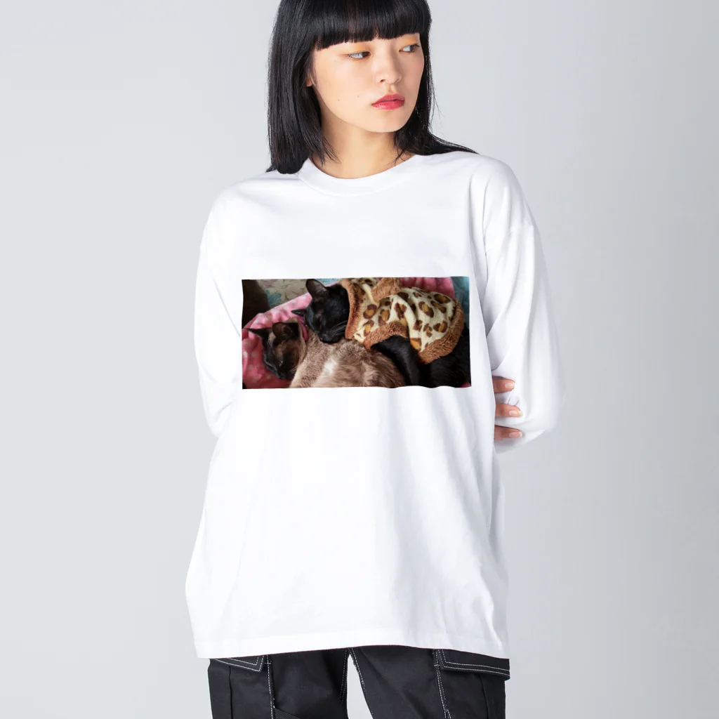 chacomameのちゃこまめ Big Long Sleeve T-Shirt