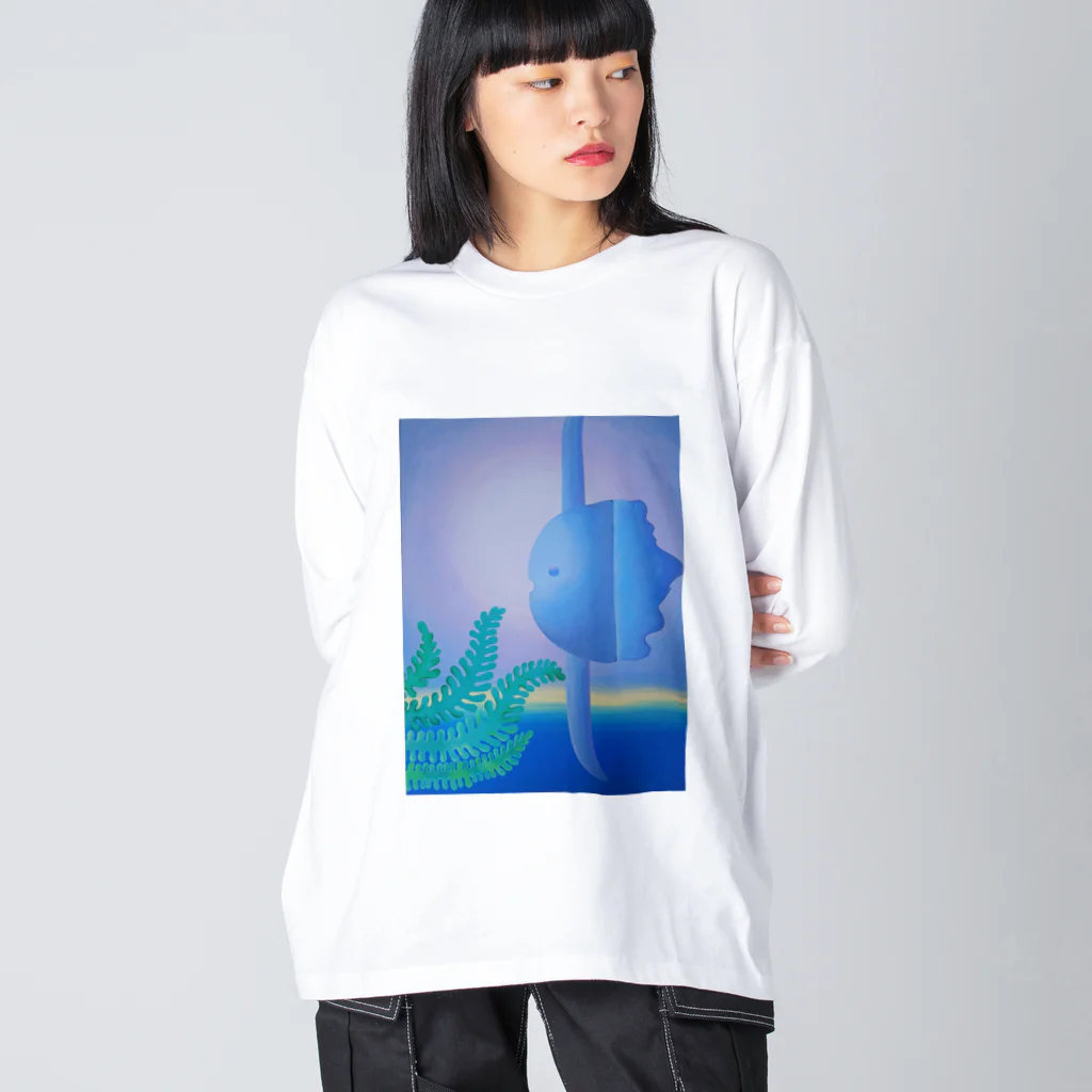 六二三・Aの浮遊するマンボウ ビッグシルエットロングスリーブTシャツ