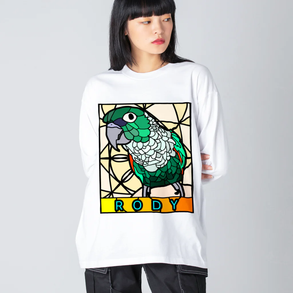 shi-chi Labo graph(詩一）のRODY！！ ビッグシルエットロングスリーブTシャツ