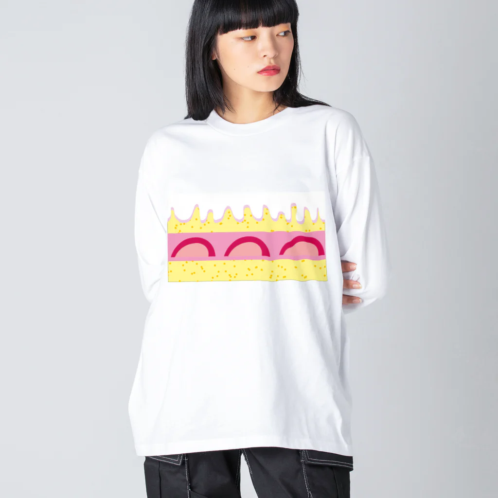 EDGEのスズリのケーキ🍰 ビッグシルエットロングスリーブTシャツ