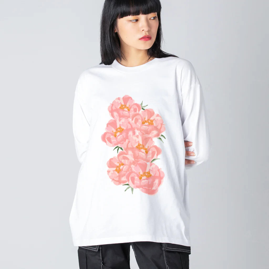 Katie（カチエ）のシャクヤクの花束 Big Long Sleeve T-Shirt