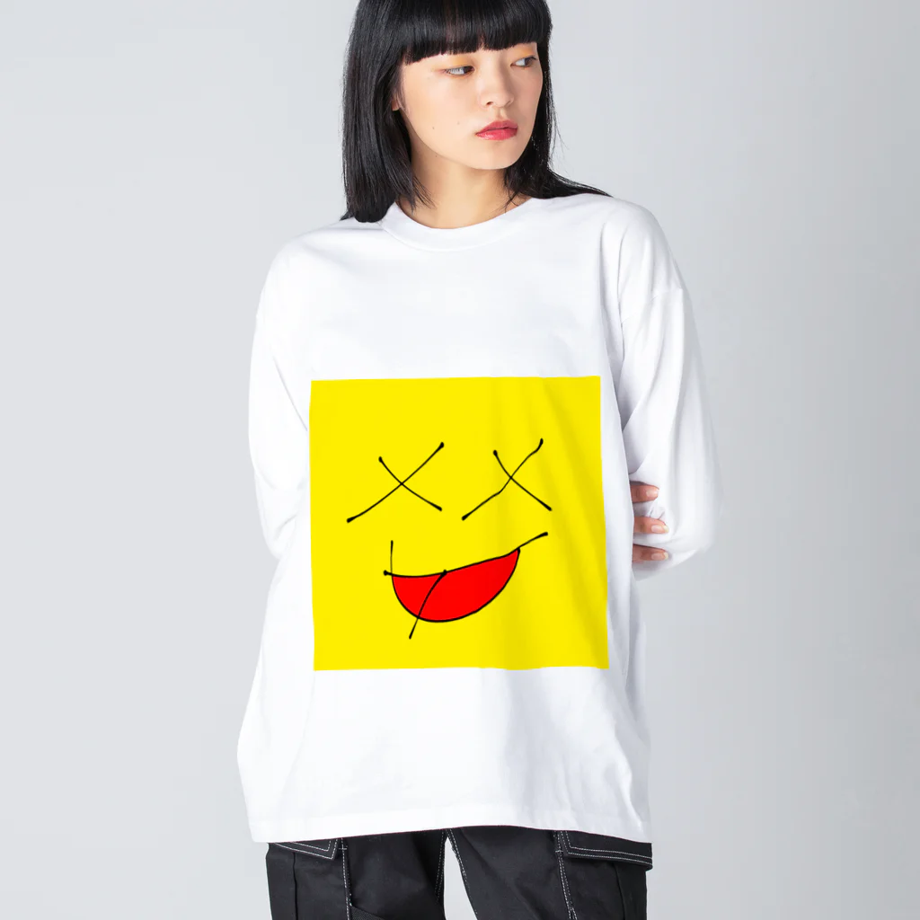 ponchannのスマイリー ビッグシルエットロングスリーブTシャツ