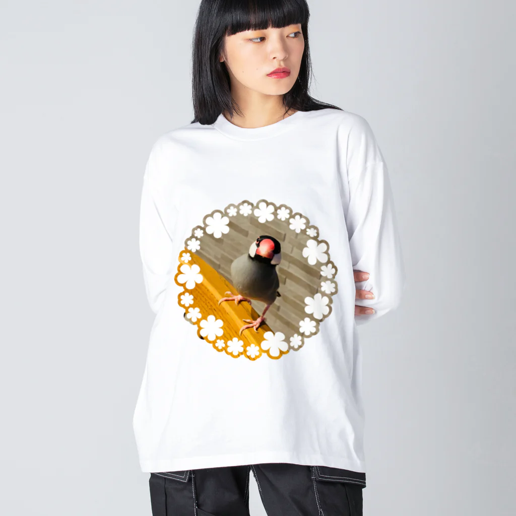 推しのある人生をの文鳥のはるさめちゃん Big Long Sleeve T-Shirt