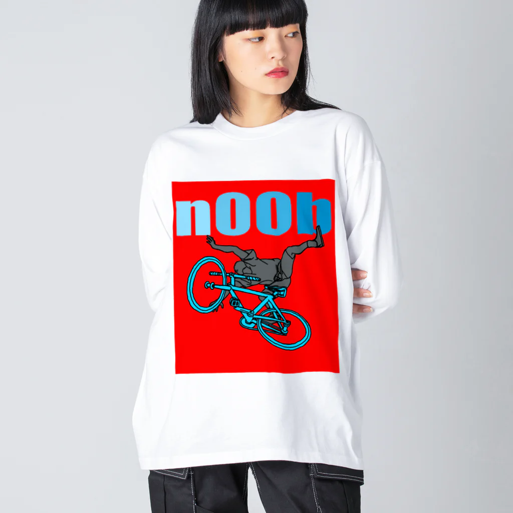 komgikogikoのnoob(ヘッタクソ) ビッグシルエットロングスリーブTシャツ