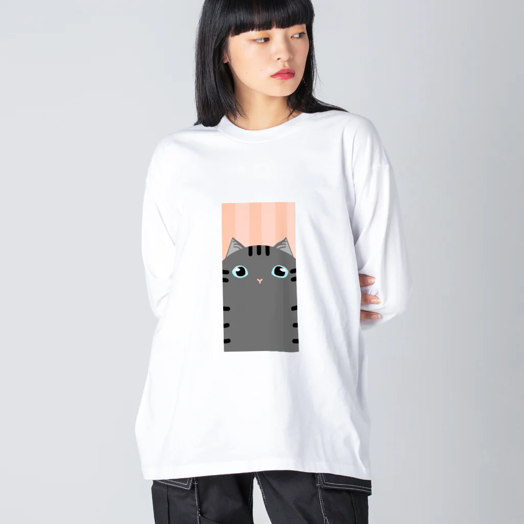 SHOP ベアたんのさばとらさん Big Long Sleeve T-Shirt